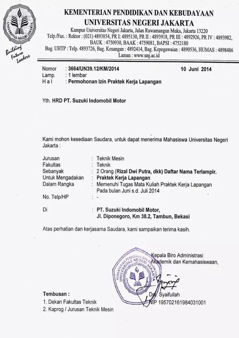 Detail Contoh Surat Lamaran Kementerian Keuangan Nomer 24