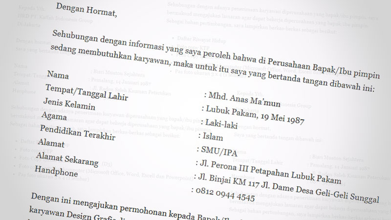 Detail Contoh Surat Lamaran Kerja Alfamidi Nomer 22