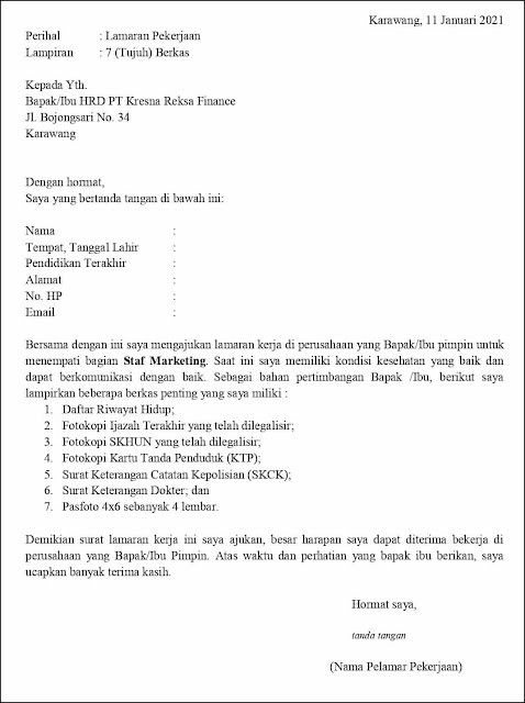 Detail Contoh Surat Lamaran Kerja Atas Inisiatif Sendiri Nomer 21