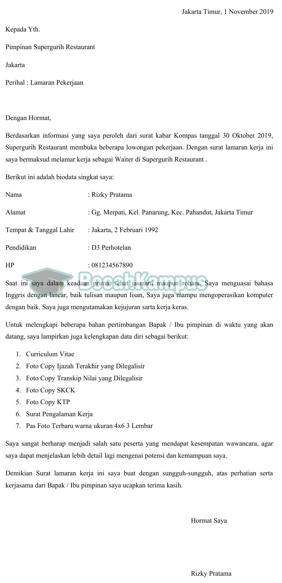 Detail Contoh Surat Lamaran Kerja Desain Grafis Nomer 18