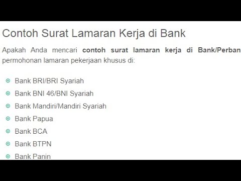 Detail Contoh Surat Lamaran Kerja Di Bank Bca Nomer 50