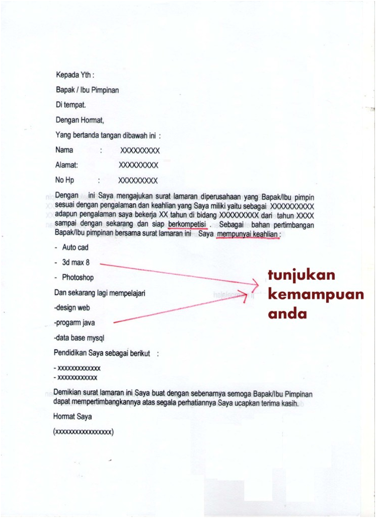 Detail Contoh Surat Lamaran Kerja Di Dealer Nomer 30