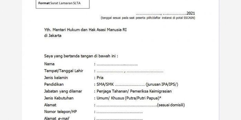 Detail Contoh Surat Lamaran Kerja Di Kantor Bupati Nomer 45