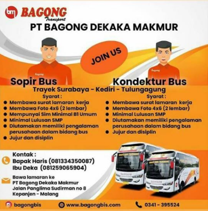 Detail Contoh Surat Lamaran Kerja Di Po Bus Nomer 43