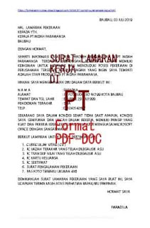 Detail Contoh Surat Lamaran Kerja Di Pt Ahm Nomer 50