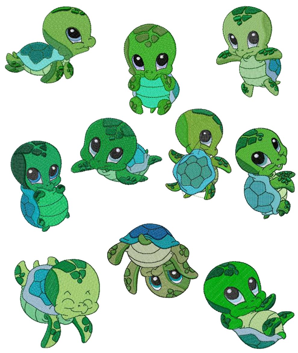 Detail Cute Little Turtle Drawings Nomer 7
