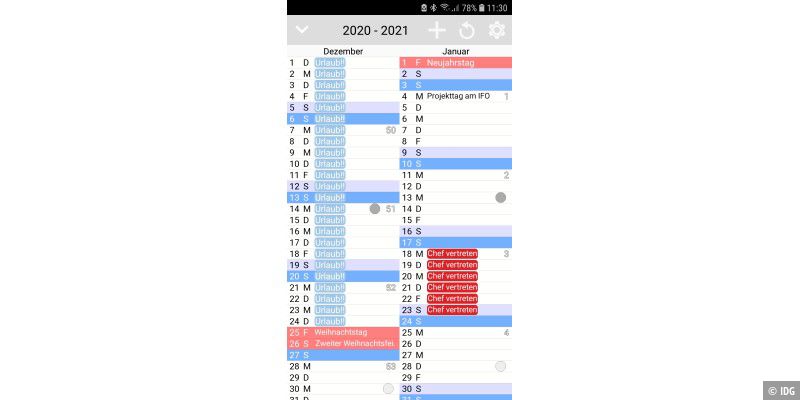 Detail Editierbarer Kalender 2020 Nomer 4