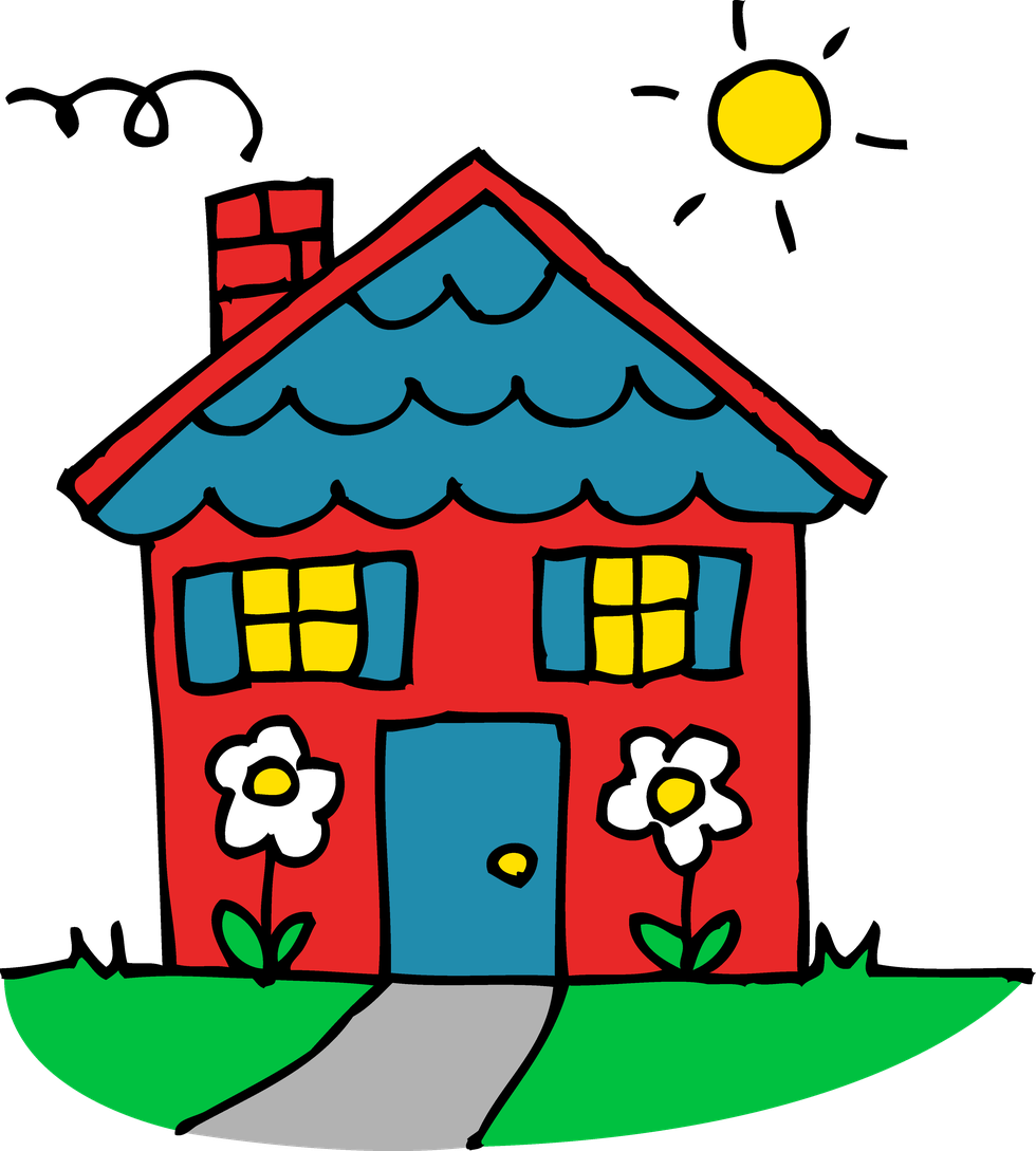 Detail Kindergarten Haus Clipart Nomer 3