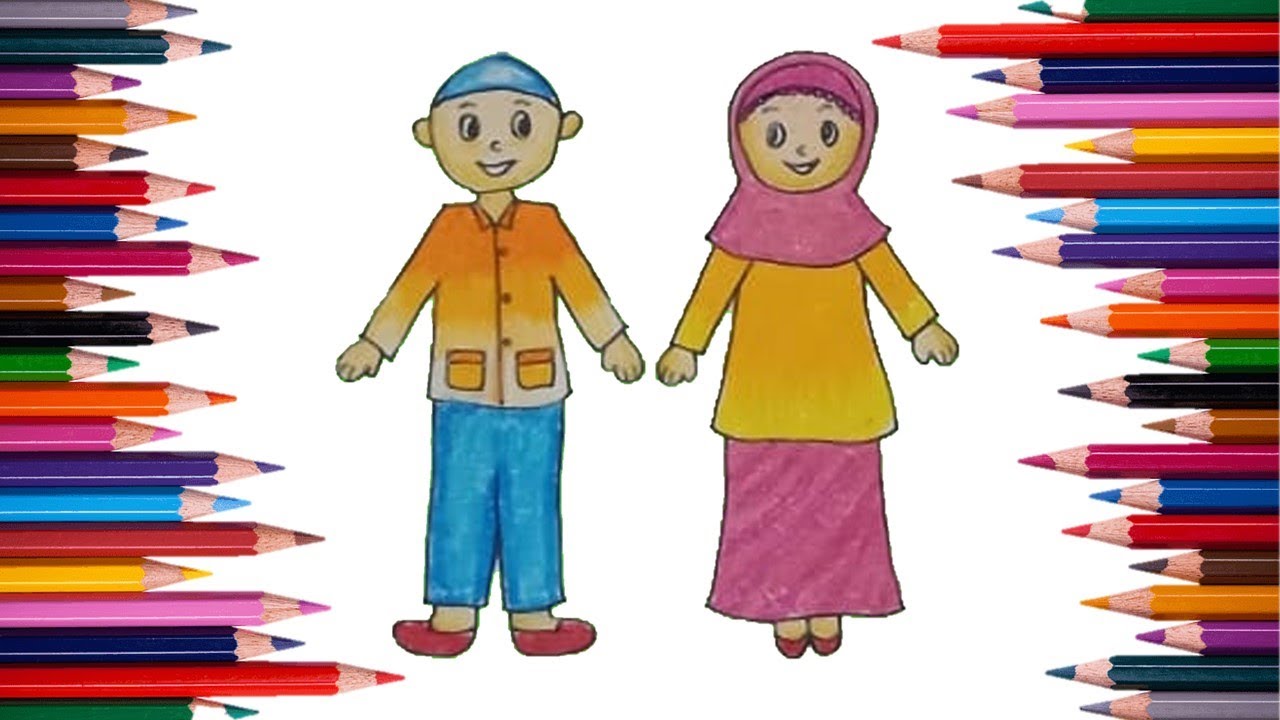 Detail Gambar Mewarnai Anak Laki Laki Nomer 39