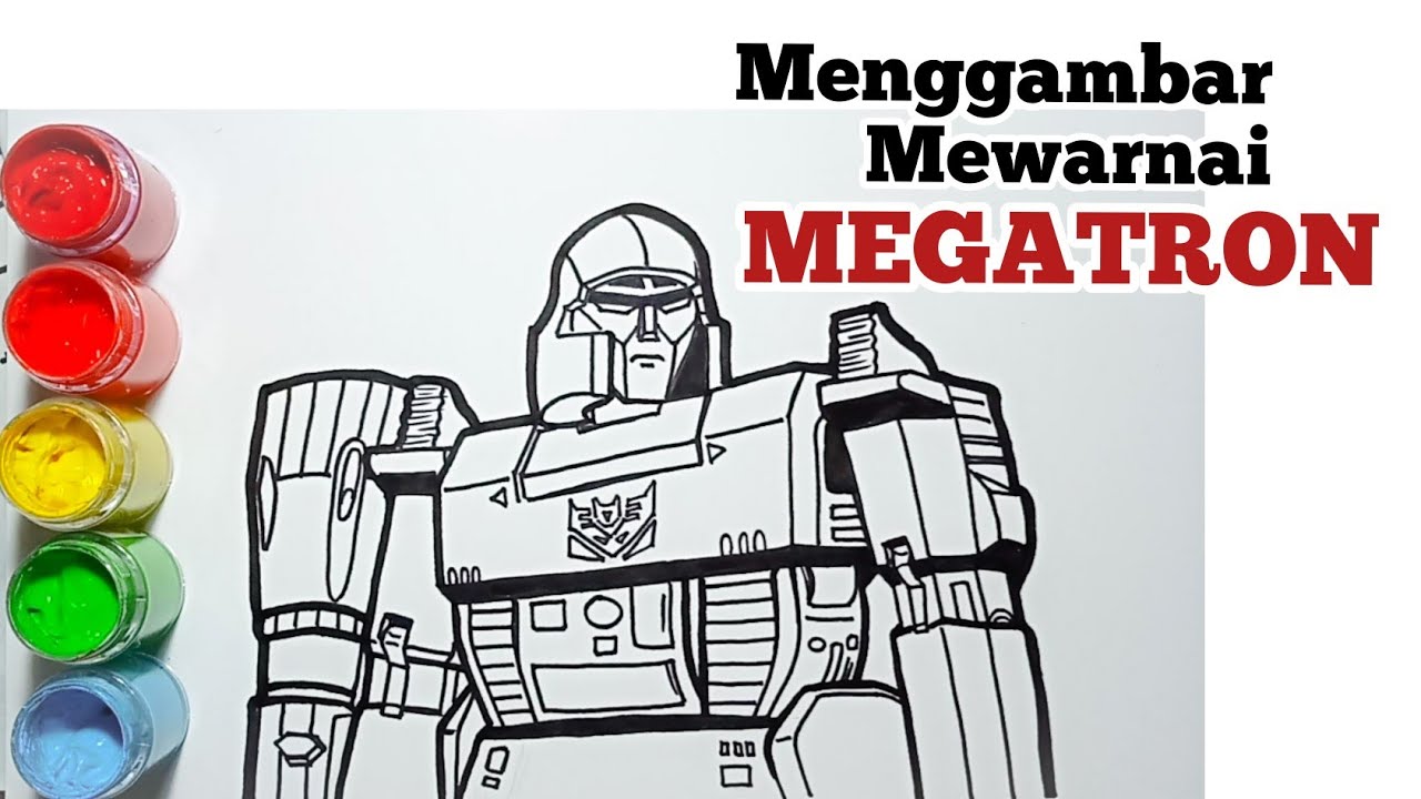 Detail Gambar Mewarnai Anak Robot Nomer 45