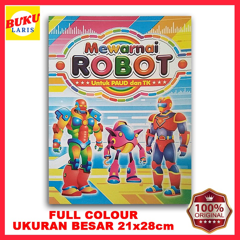 Detail Gambar Mewarnai Anak Robot Nomer 54