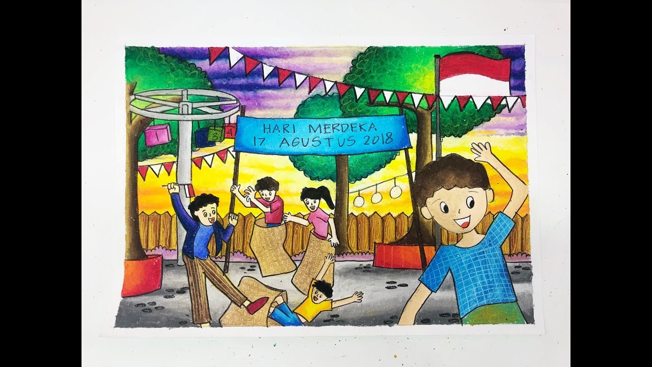 Detail Gambar Mewarnai Anak Tk Tema Kemerdekaan Nomer 13