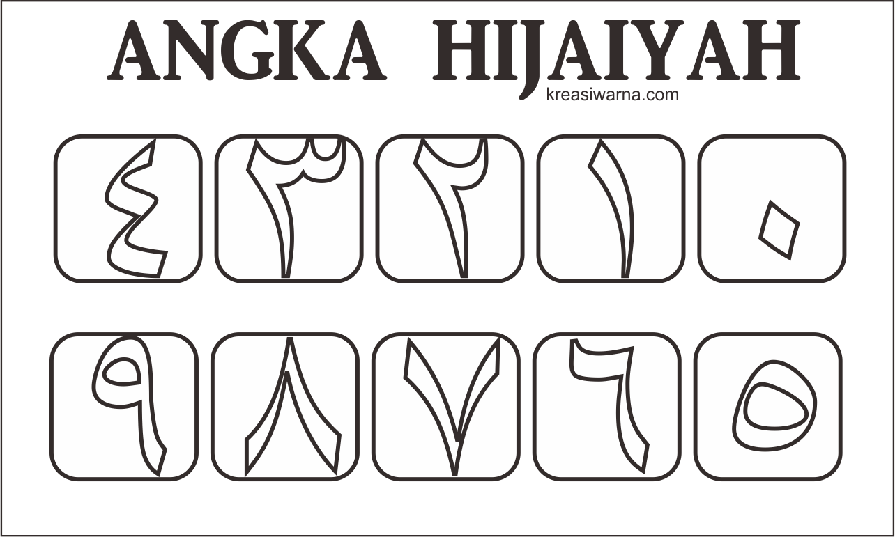 Detail Gambar Mewarnai Angka Nomer 46