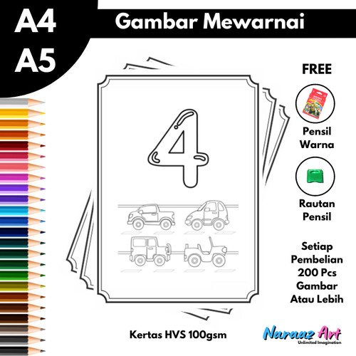 Detail Gambar Mewarnai Angka Untuk Anak Tk Nomer 42