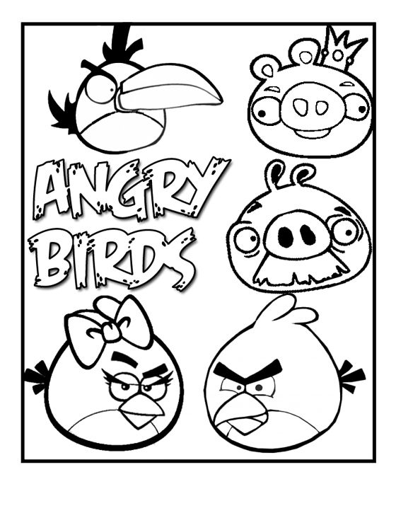 Detail Gambar Mewarnai Angry Bird Nomer 15