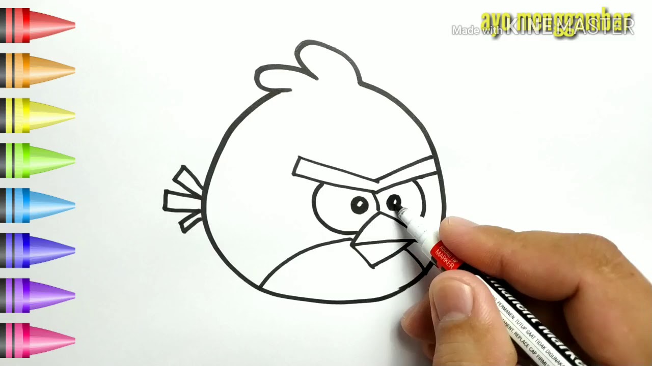 Detail Gambar Mewarnai Angry Birds Koleksi Nomer 24