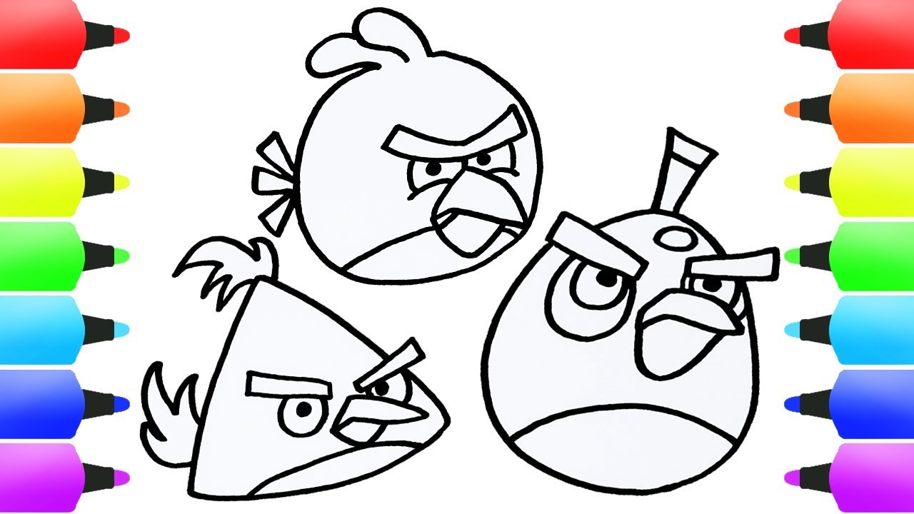 Detail Gambar Mewarnai Angry Birds Nomer 41