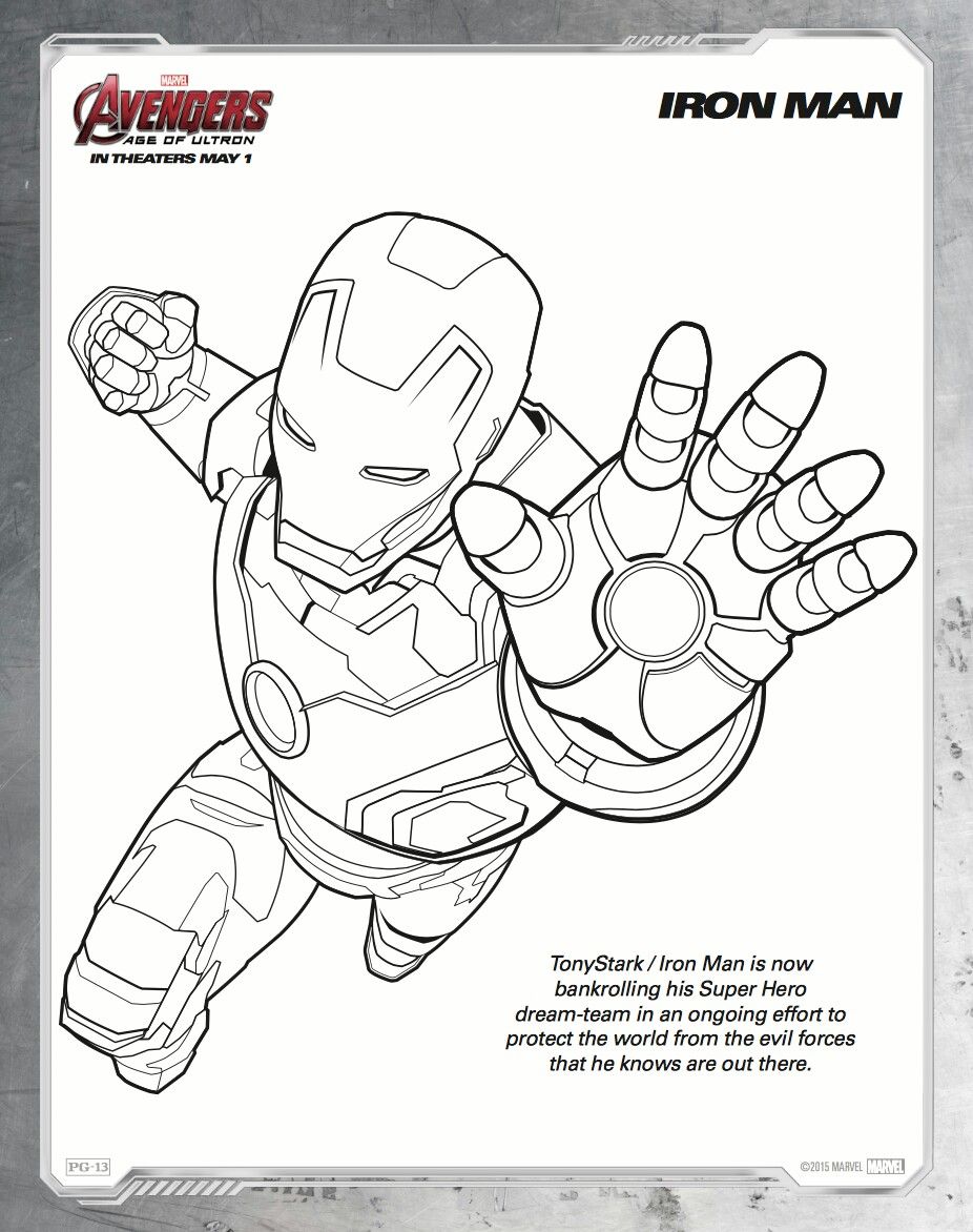 Detail Gambar Mewarnai Avenger Nomer 37