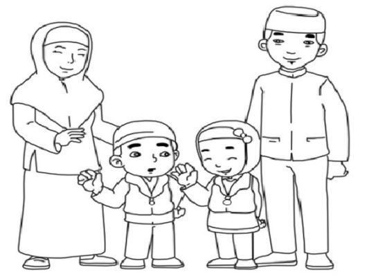 Detail Gambar Mewarnai Ayah Ibu Dan Anak Nomer 19