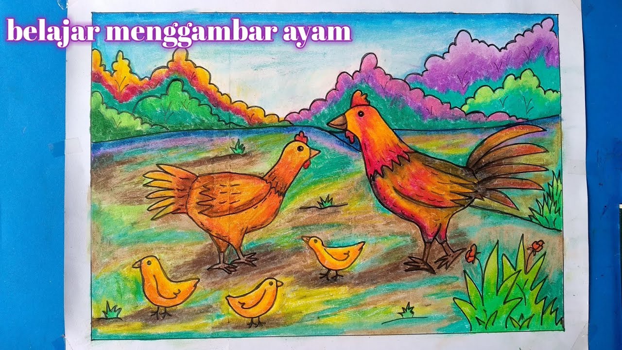 Detail Gambar Mewarnai Ayam Jago Nomer 37