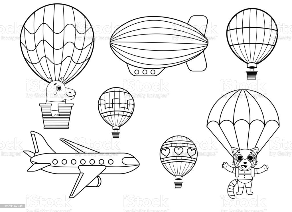 Detail Gambar Mewarnai Balon Udara Nomer 30