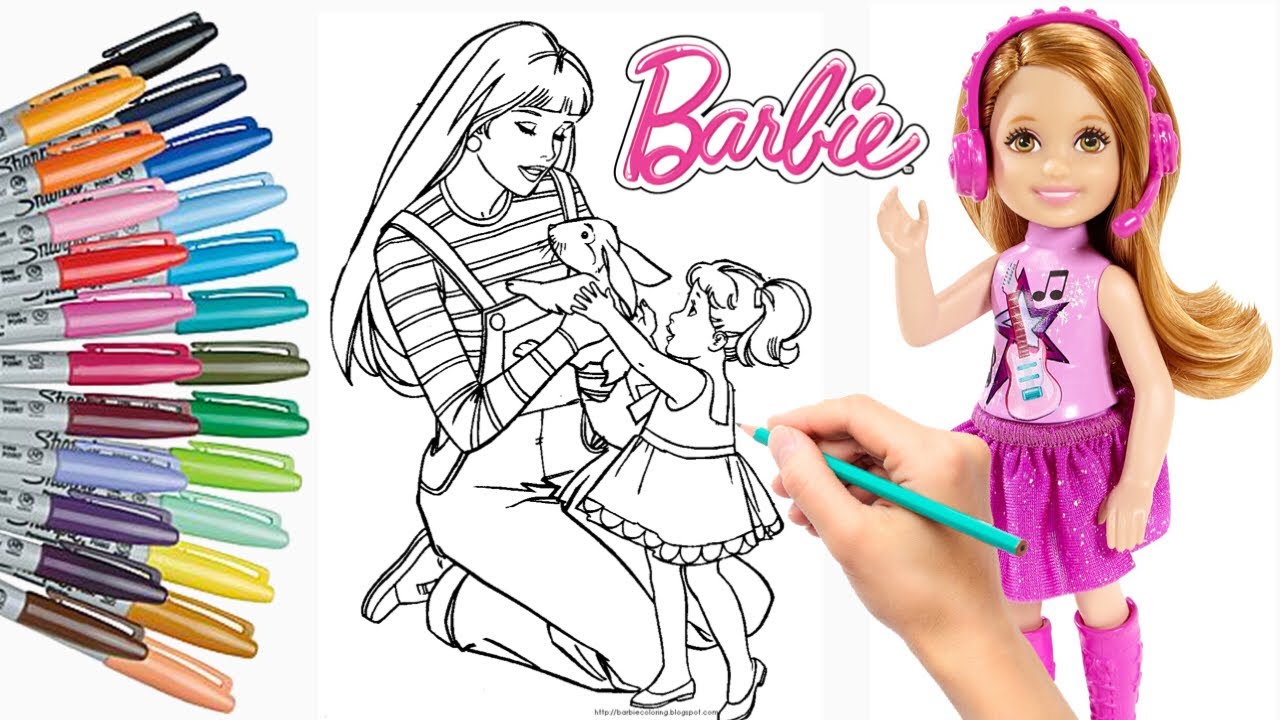 Detail Gambar Mewarnai Barbie Nomer 36