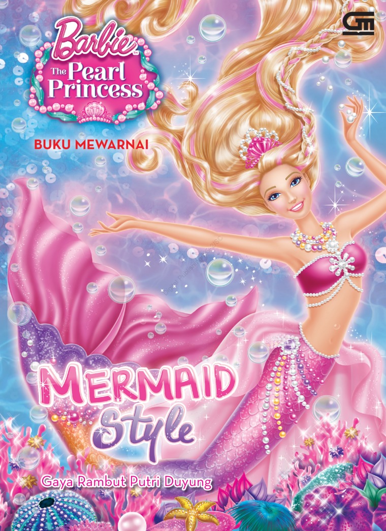 Detail Gambar Mewarnai Barbie Putri Duyung Nomer 12