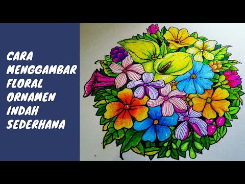 Detail Gambar Mewarnai Batik Motif Bunga Nomer 17