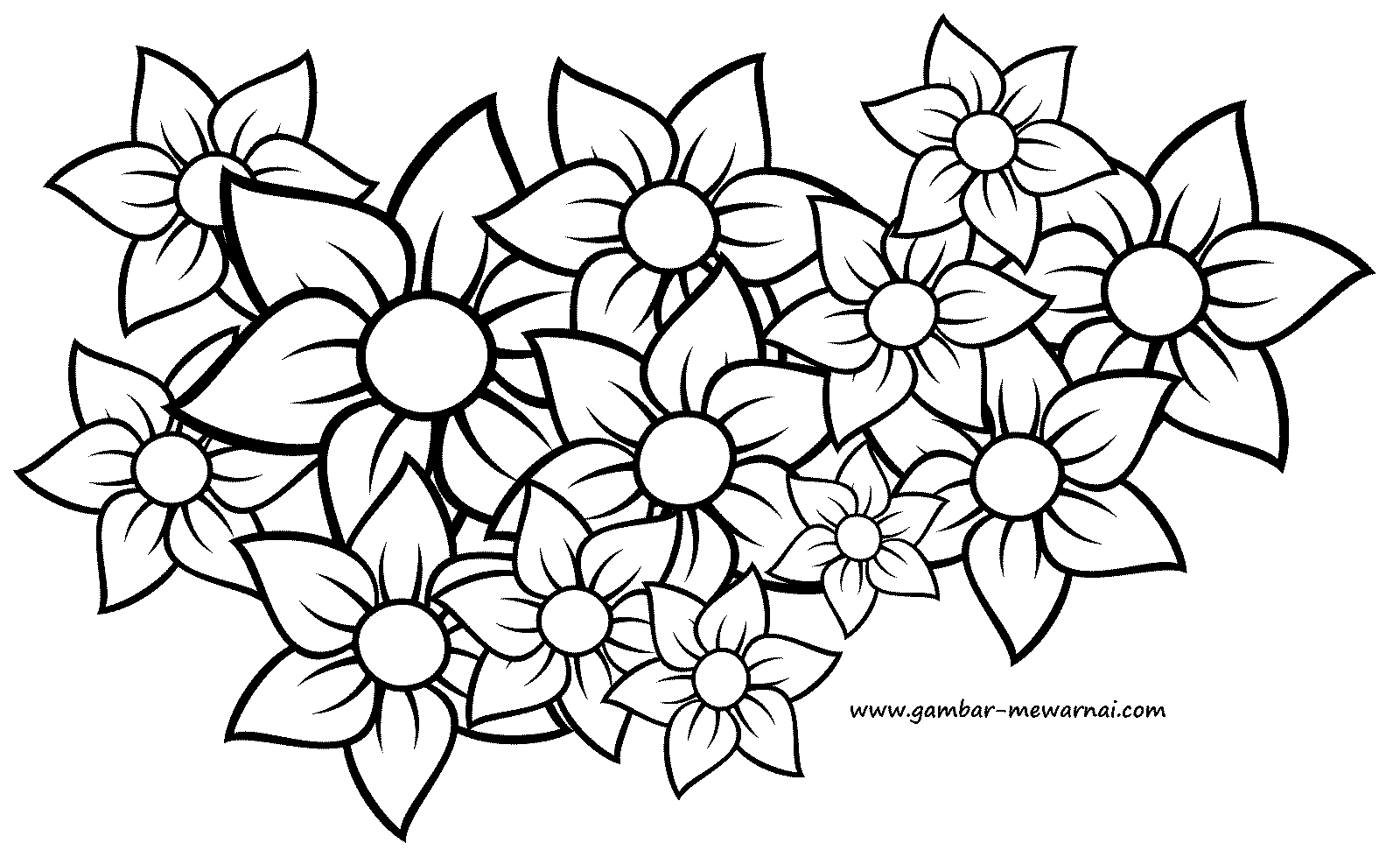 Detail Gambar Mewarnai Batik Motif Bunga Nomer 4