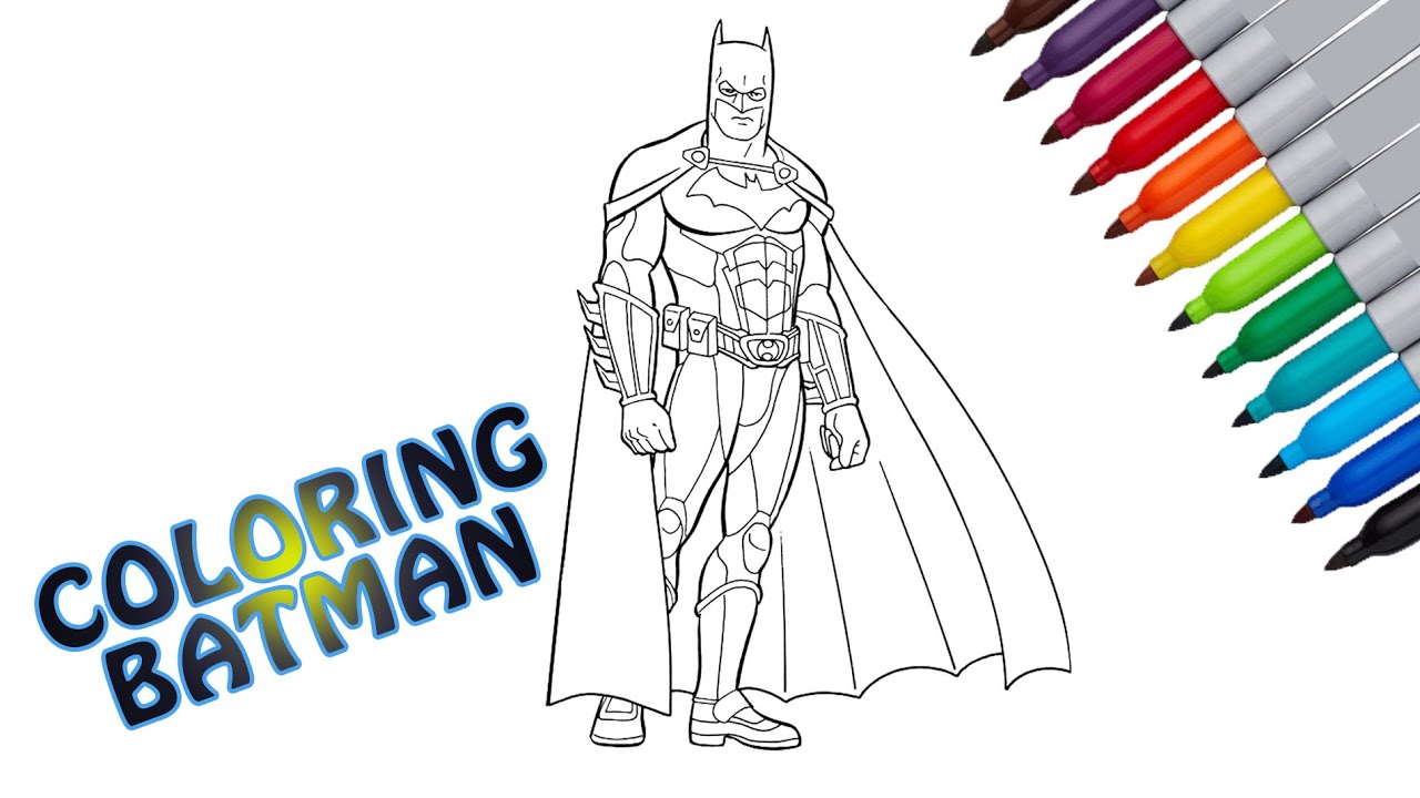 Detail Gambar Mewarnai Batman Nomer 20