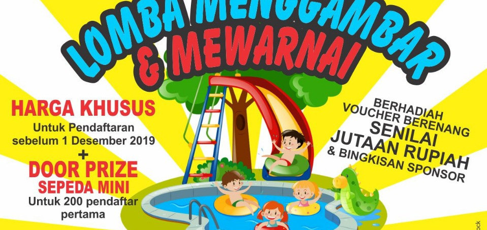 Detail Gambar Mewarnai Berenang Nomer 39