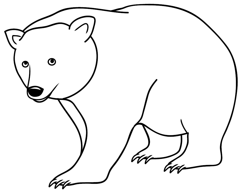 Detail Gambar Mewarnai Beruang Nomer 14