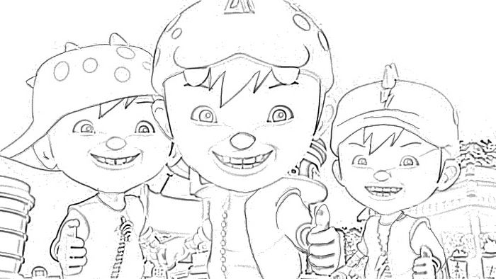 Gambar Mewarnai Boboiboy Galaxy - KibrisPDR