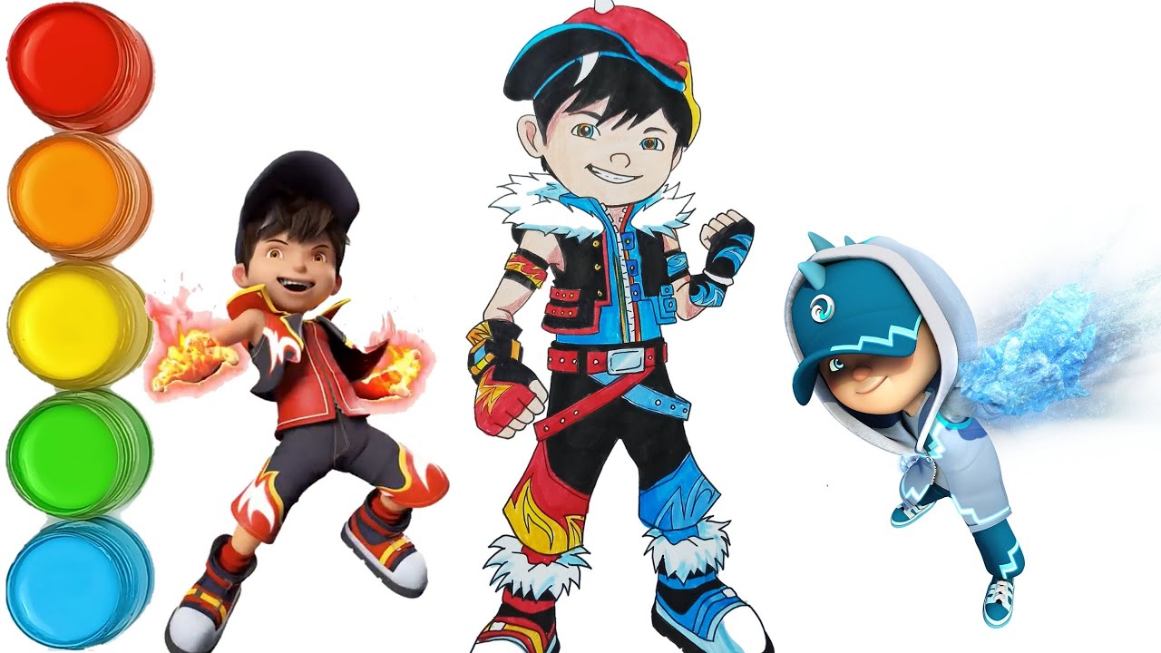 Detail Gambar Mewarnai Boboiboy Kuasa 7 Nomer 15