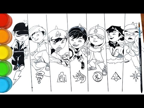 Detail Gambar Mewarnai Boboiboy Kuasa 7 Nomer 8