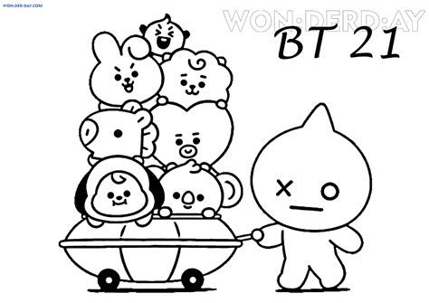 Detail Gambar Mewarnai Bt21 Nomer 24