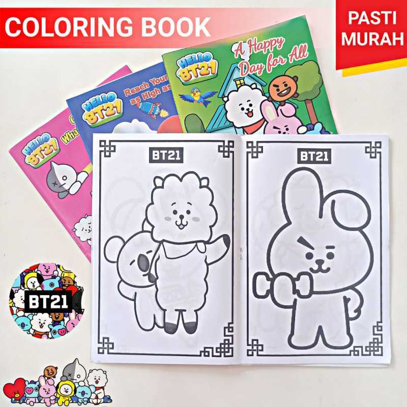 Detail Gambar Mewarnai Bt21 Nomer 25