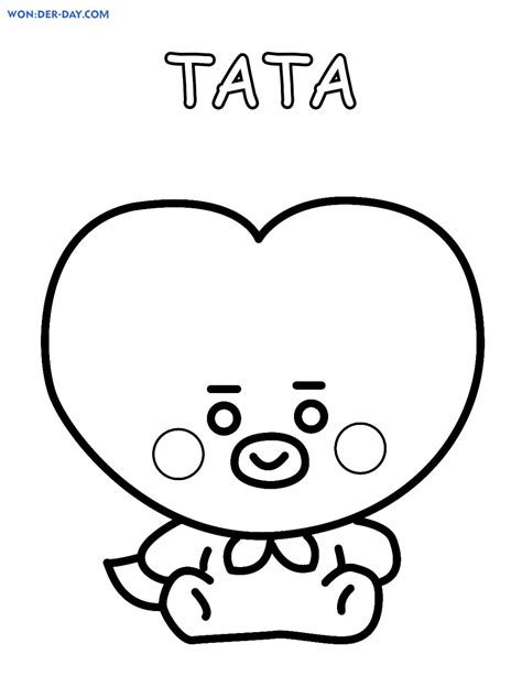 Detail Gambar Mewarnai Bt21 Tata Nomer 4