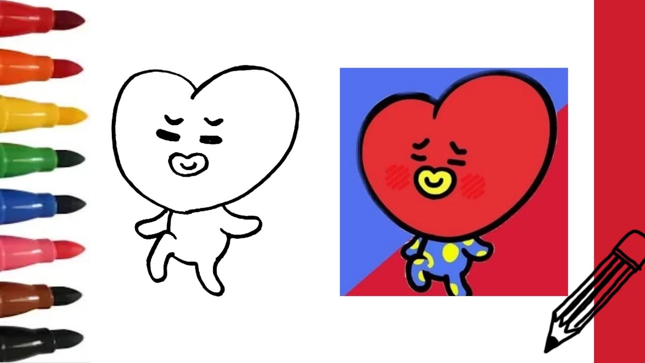 Detail Gambar Mewarnai Bt21 Tata Nomer 10