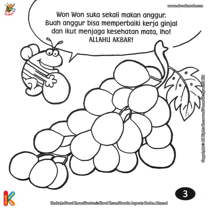 Detail Gambar Mewarnai Buah Anggur Nomer 51