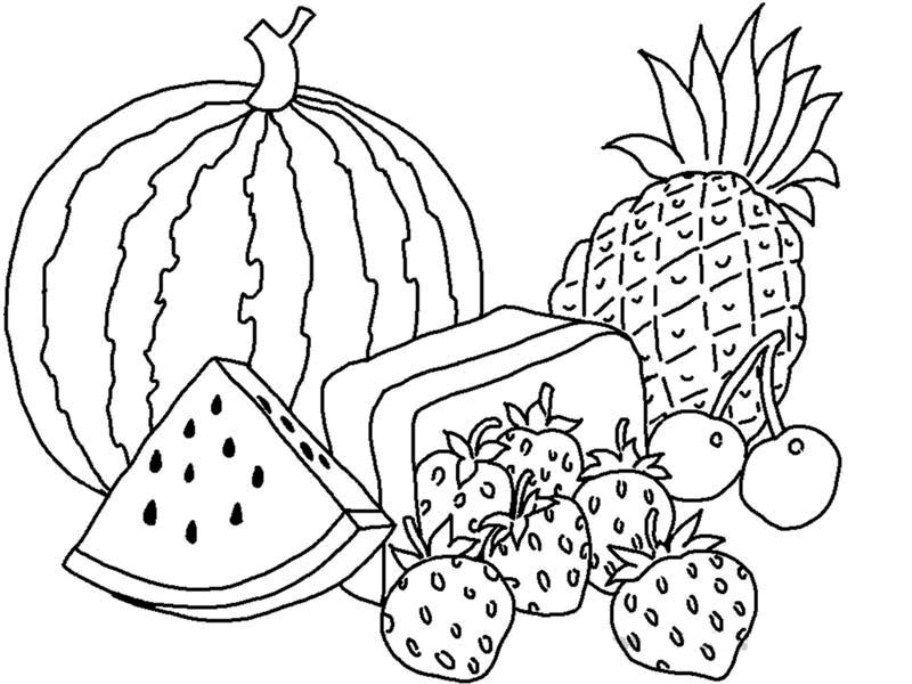 Gambar Mewarnai Buah Buahan Gambar Mewarna Hantu - KibrisPDR