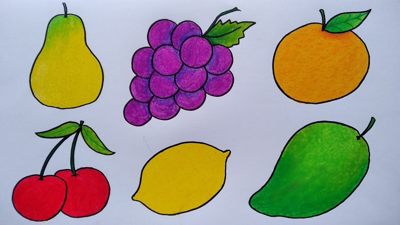 Detail Gambar Mewarnai Buah Buahan Gambar Mewarna Hantu Nomer 43