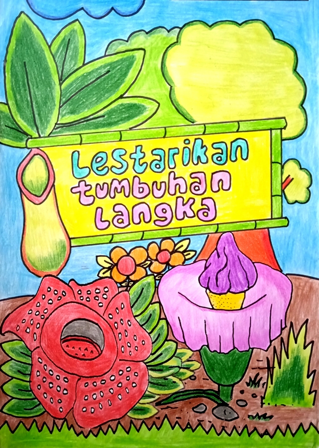 Detail Gambar Mewarnai Bunga Bangkai Nomer 35