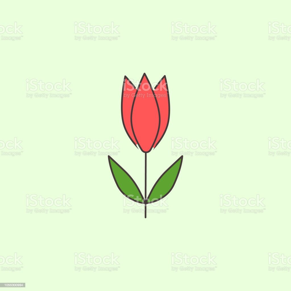 Detail Gambar Mewarnai Bunga Tulip Nomer 58