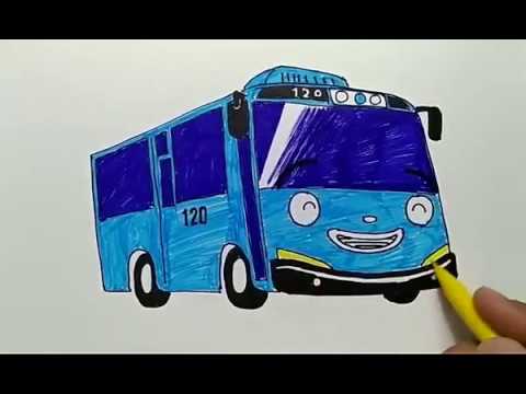 Detail Gambar Mewarnai Bus Tayo Nomer 23