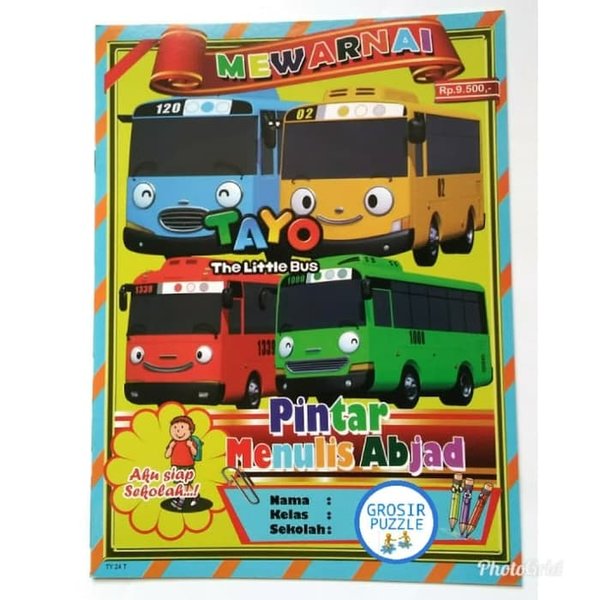 Detail Gambar Mewarnai Bus Tayo Nomer 36