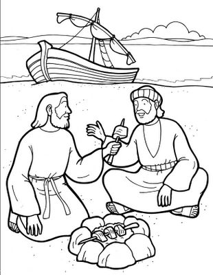 Detail Gambar Mewarnai Cerita Dalam Alkitab Seorang Anak Denga Tuhan Yesus Nomer 13