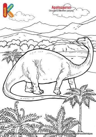 Detail Gambar Mewarnai Dinosaurus Nomer 3