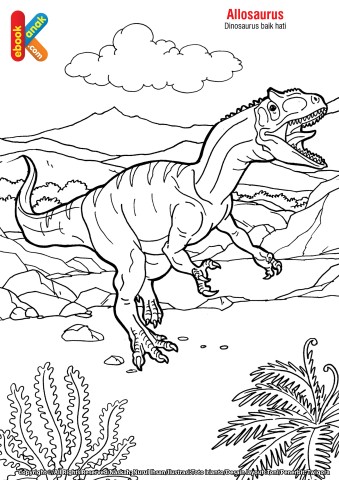 Detail Gambar Mewarnai Dinosaurus Nomer 55