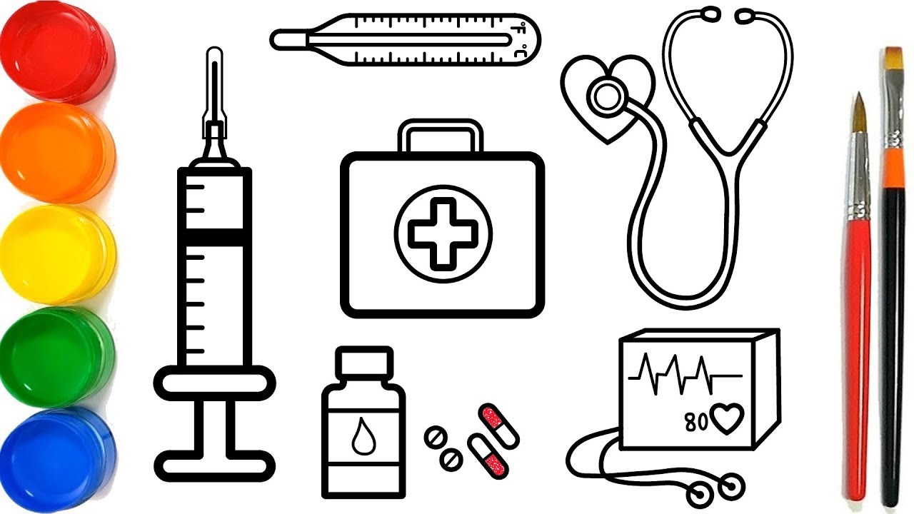 Detail Gambar Mewarnai Dokter Nomer 29